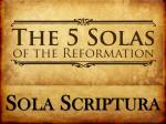 Můj postoj k učení Sola Scriptura v dialogu s římským katolíkem
